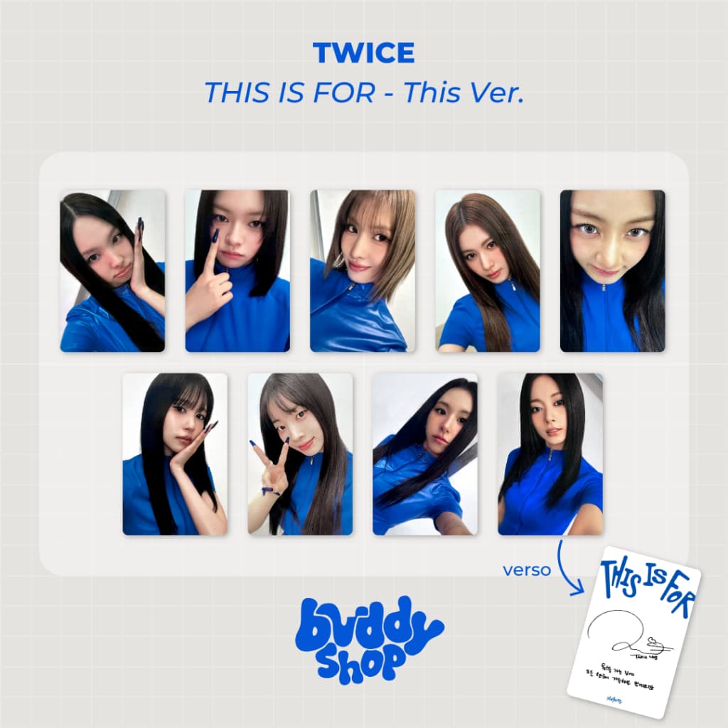 Photocards TWICE 'THIS IS FOR' (This Ver.) | Bvddy Shop
