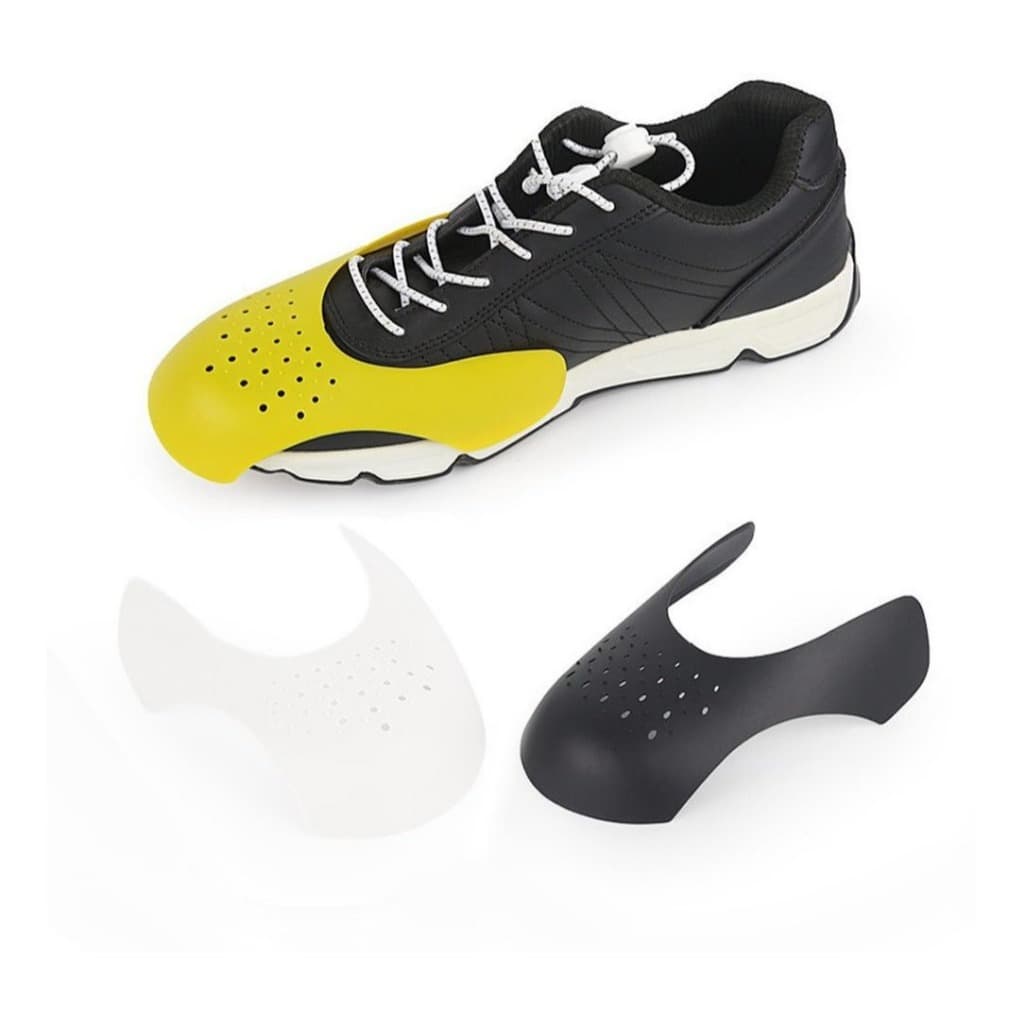 Par de Protetor Ponteira Anti Dobra Desgaste Para Tênis Suporte Universal Plástico Vinco Crease Kit