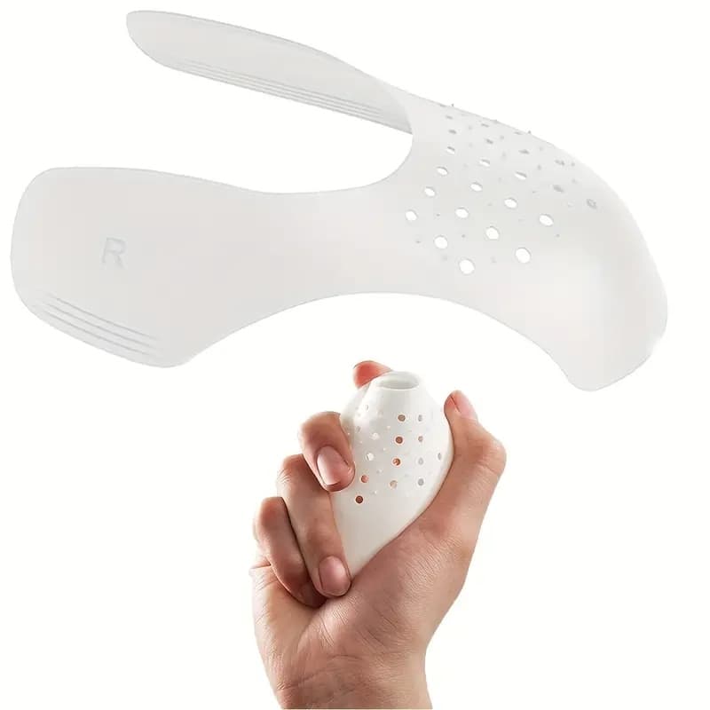 Ponteira Escudo Universal Anti Vinco para Tênis Calçados Unissex Masculino Feminino Evita Amassados