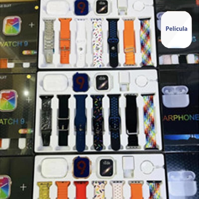 2025 Novo i30 pro max SUIT 11 Em 1 Smartwatch Relógio Inteligente Com Earbuds BOX Conjunto Adaptador Carregador