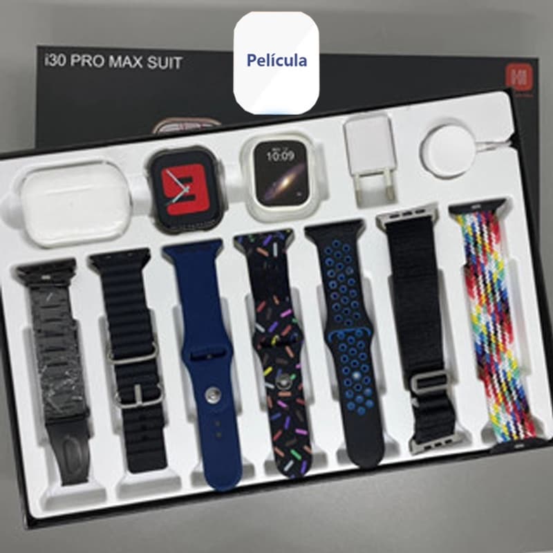 New i30 pro max Smartwatch 11 Em 1 Com Fones De Ouvido Conjunto Carregador Sem Smartband 9 Smart Fitness