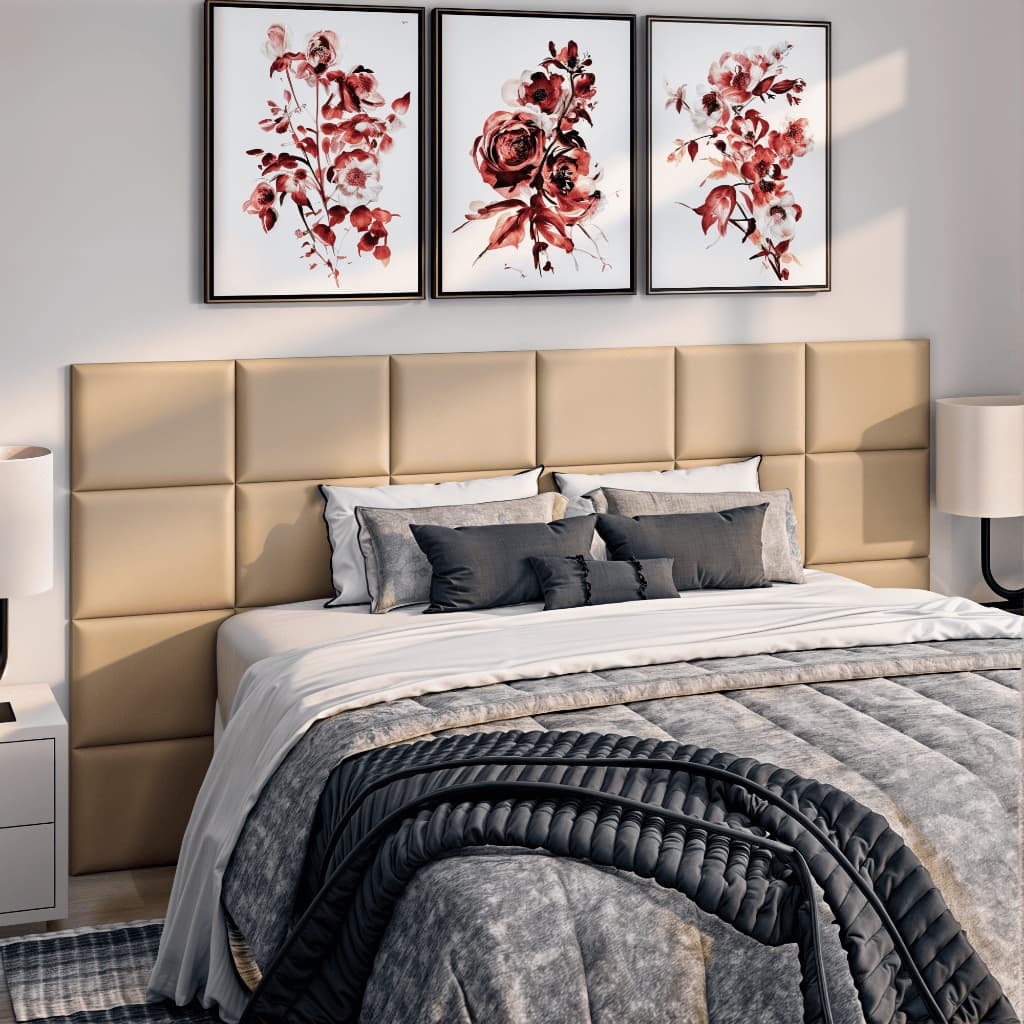 Kit Cabeceira Estofada Completa Adesiva em Modulos 40X30 para Cama de Solteiro Casal Queen King