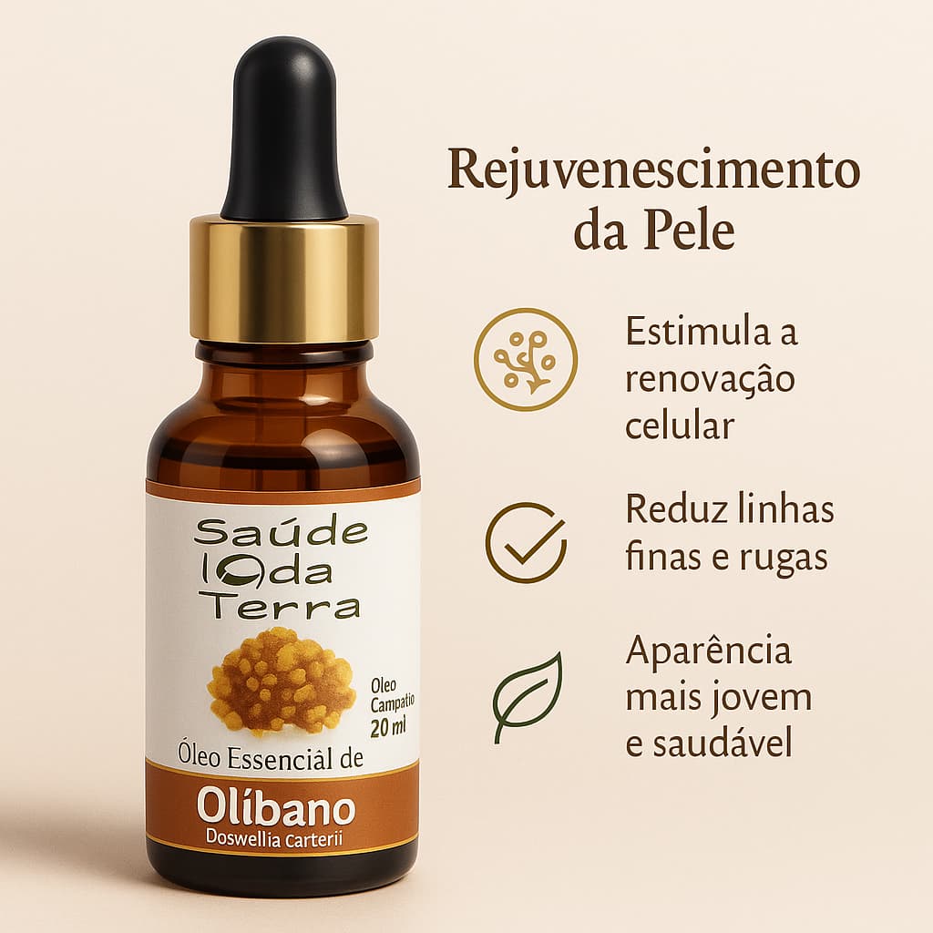 saude da terra Óleo Essencial de Olíbano 20ml | Pele Jovem, Cicatrização & Aromaterapia Natural
