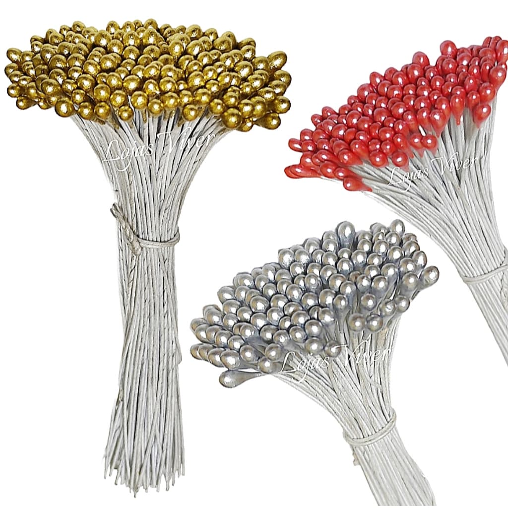 Pistilo para Flores Artesanais 100 Unidades