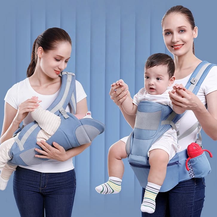 Banco De Cintura Para Bebê Canguru Bebe Passeio Varias Cores Mochila Infantil  Carrier