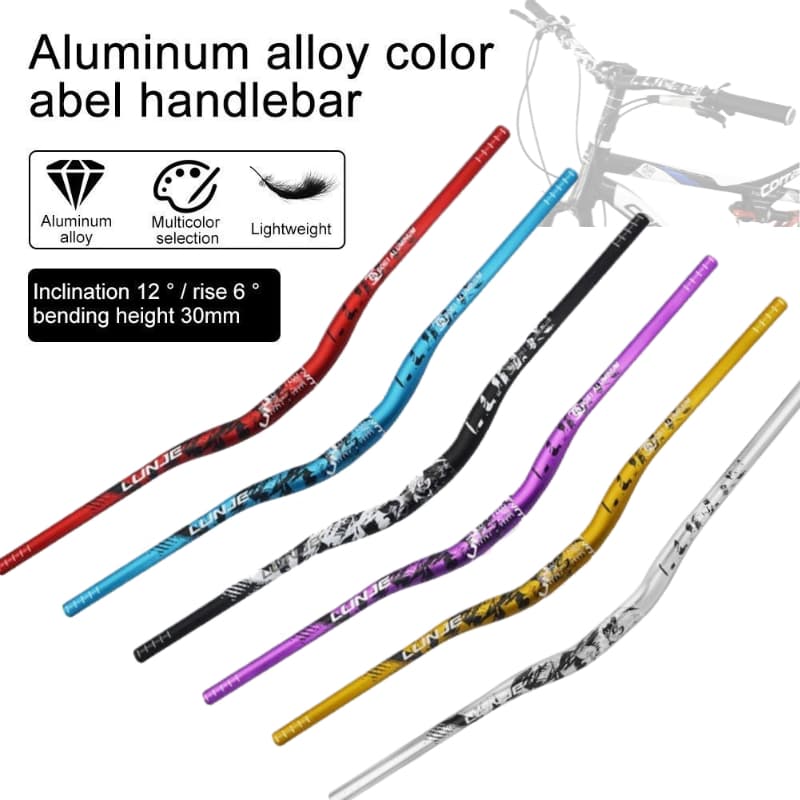 Guidão de Bicicleta MTB | Bicicleta Off Road Estendido Andorinha Alça Horizontal Liga de Alumínio 780mm