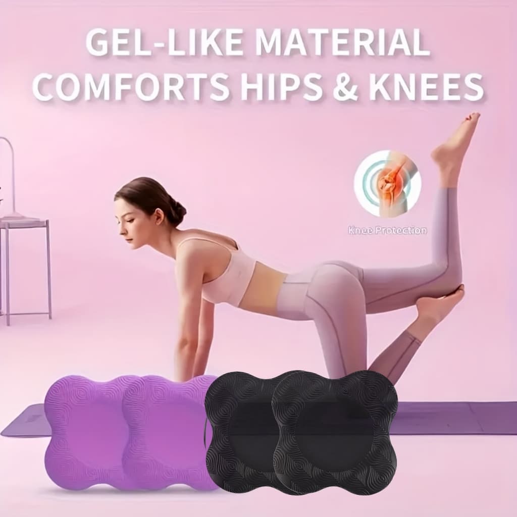 2pcs Yoga Almofada De Joelheira Portátil Extra Grossa Para Joelhos Cotovelos Pilates Work Out Kneeling Pad