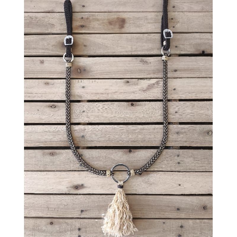 peitoral de cordinha trançado para cavalo