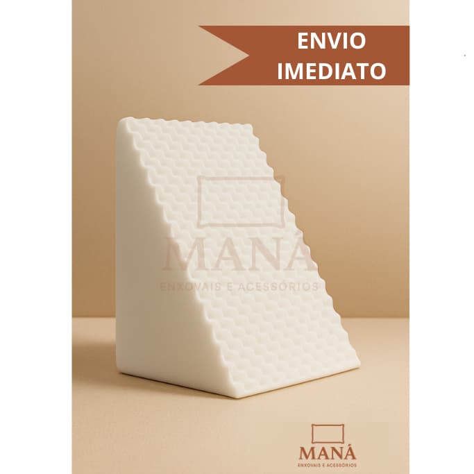 Travesseiro Encosto Triangular Repouso Leitura Capa Com Ziper