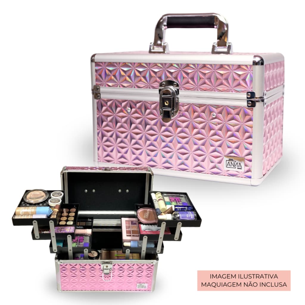 Maleta De Maquiagem Profissional R210 Vazia
