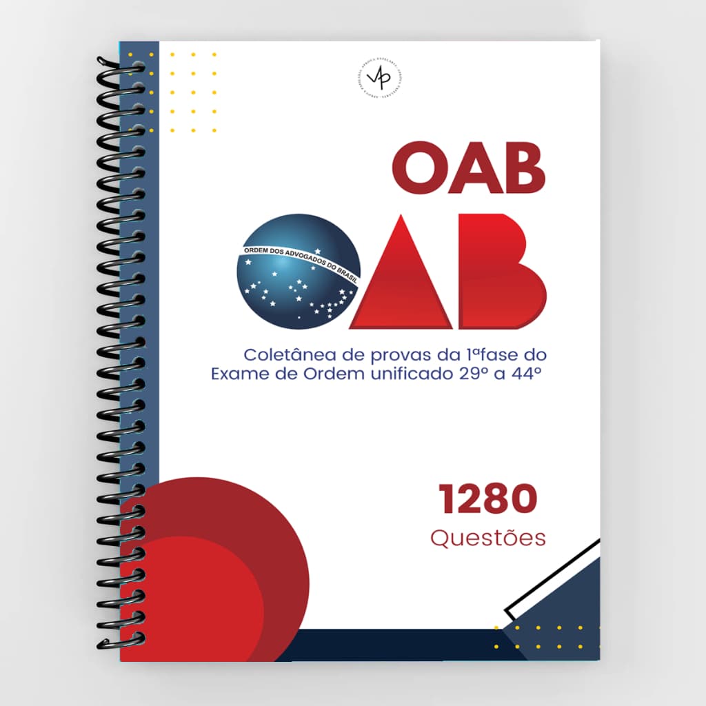 Apostila OAB 2026 com as 16 últimas provas (1ª fase) + gabaritos