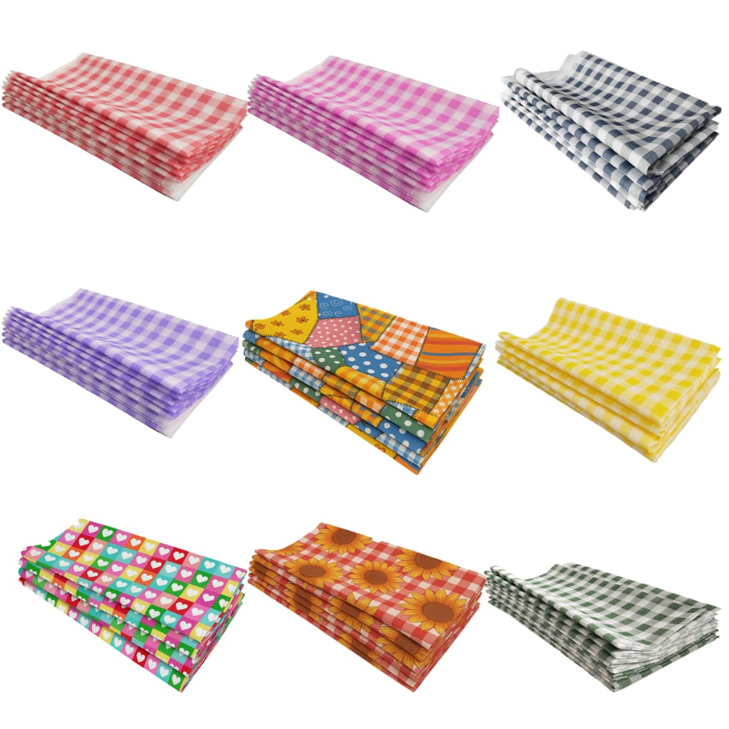 5 Toalhas De Mesa Tnt Xadrez Festa Decoracao - 70x70 Diversas Cores