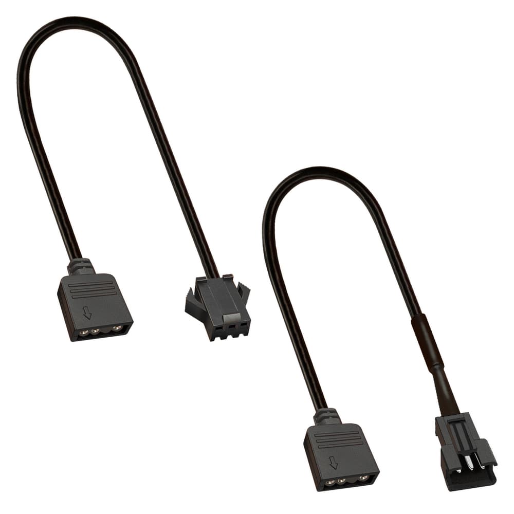 Cabo Conversor VDG Cooler Fan Para ARGB 3pin 5v Para Vdg Macho ou Femea Conversor Gigabyte Lian-li Deepcool