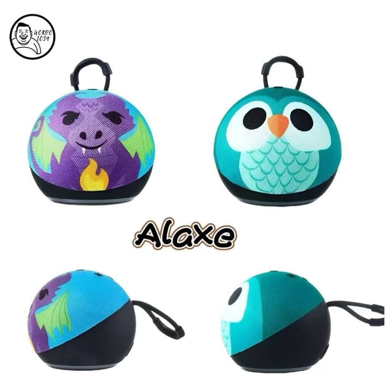 Alto-falante Alaxe Echo Dot de 5ª geração de alta qualidade com padrão de desenho animado e Bluetooth