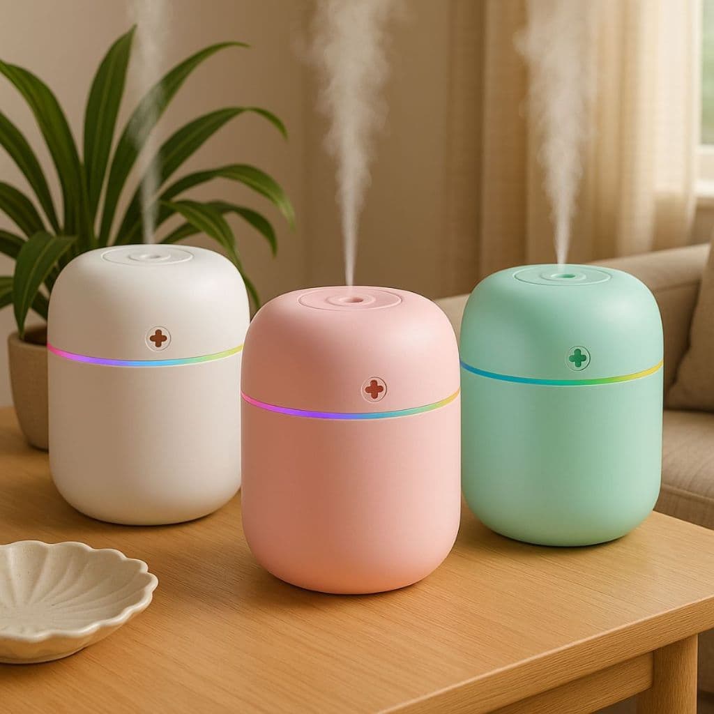  Umidificador de Ar 220ml Portátil Doméstico Óleos Aromatizador Purificador Ambiente Casa