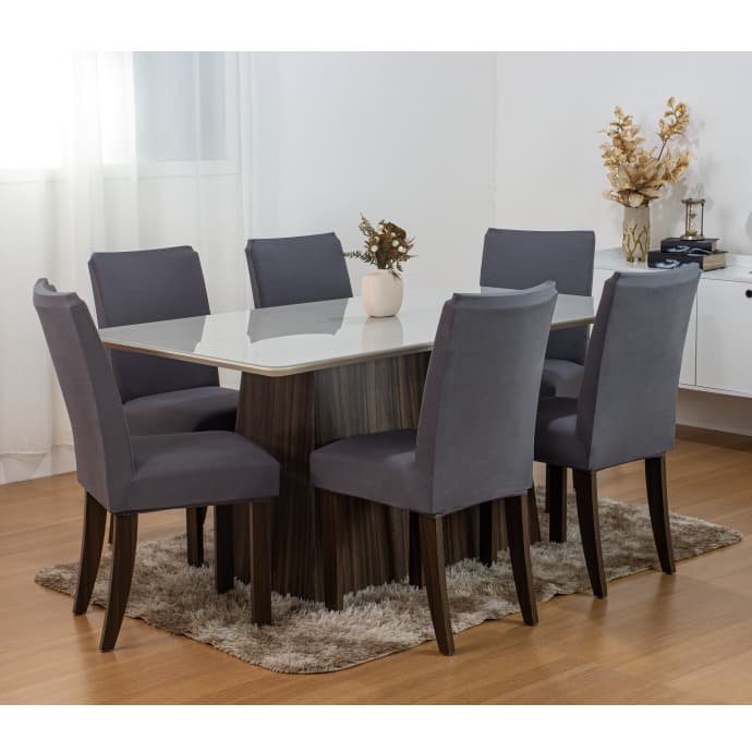 Kit Capas para Cadeira de Jantar em Malha Gel Premium com Elástico