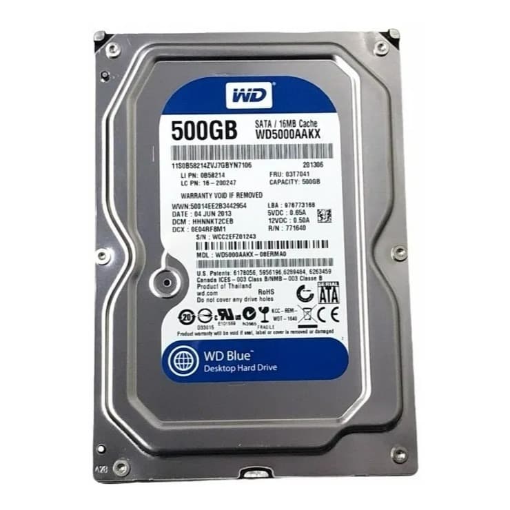 Hd Interno Western Digital WD Caviar Blue WD5000AAKX 500GB Azul