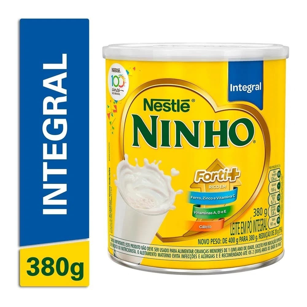 Leite Em Po Ninho Integral 380g Nestle
