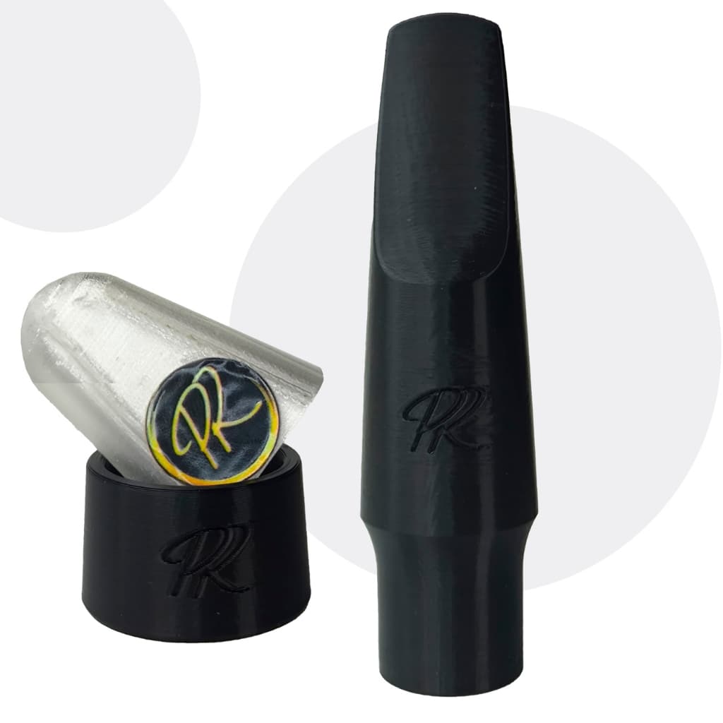 Boquilha Plastireed Infinity Solid - Sax Tenor - Várias Cores, Aberturas 5 6 7 8 - Acompanha Abraçadeira e Tapa Boquilha