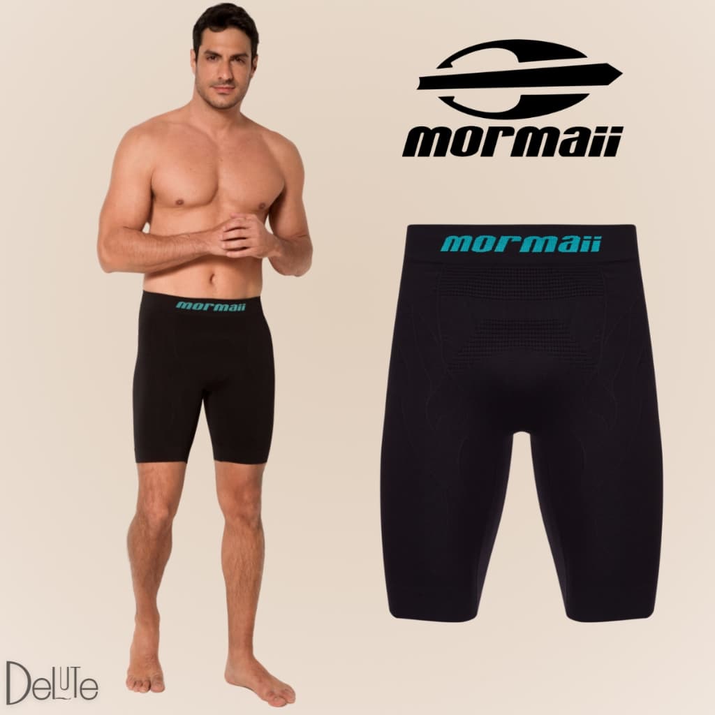 Bermuda Térmica Adulta Mormaii Sem Costura Masculina Alta Performance Resistente Anti Assaduras