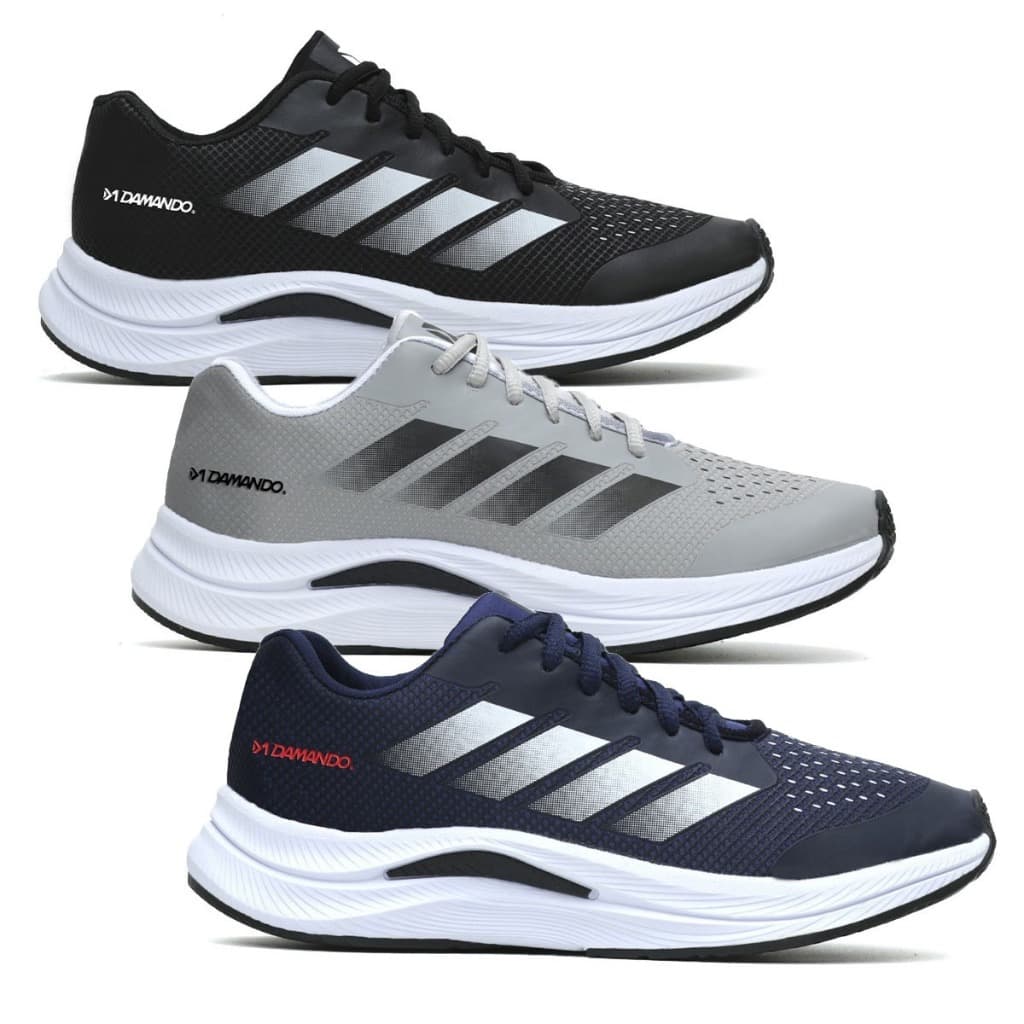 Kit 3 Pares Tênis Esportivo Masculino Academia Caminhada