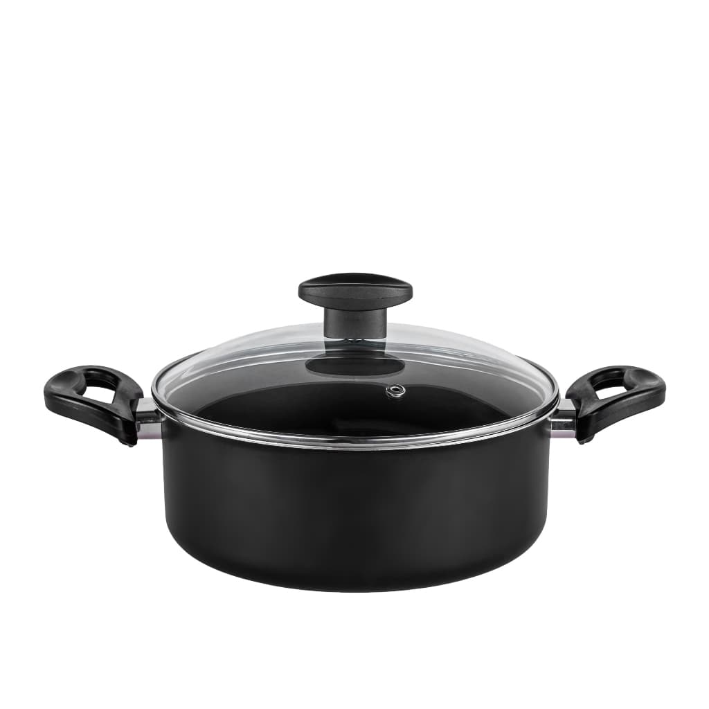 Panela Caçarola Avulsa Teflon Com Tampa De Vidro