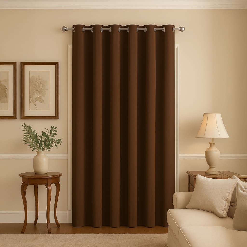 Cortina de Porta Blackout Tecido Sala Provador Quarto e Cozinha 1,40mts X 2,20mts