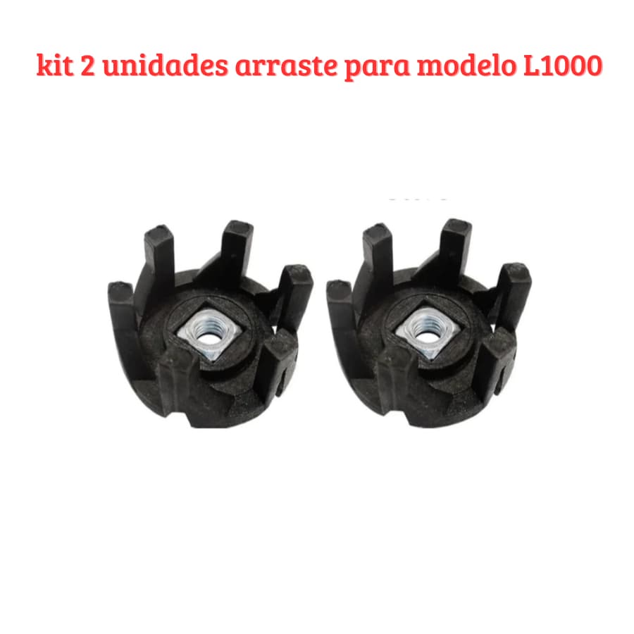 Kit 2 Arraste Copo Liquidificador Mondial L-99 L-850 L-900 L-1000 L-1200