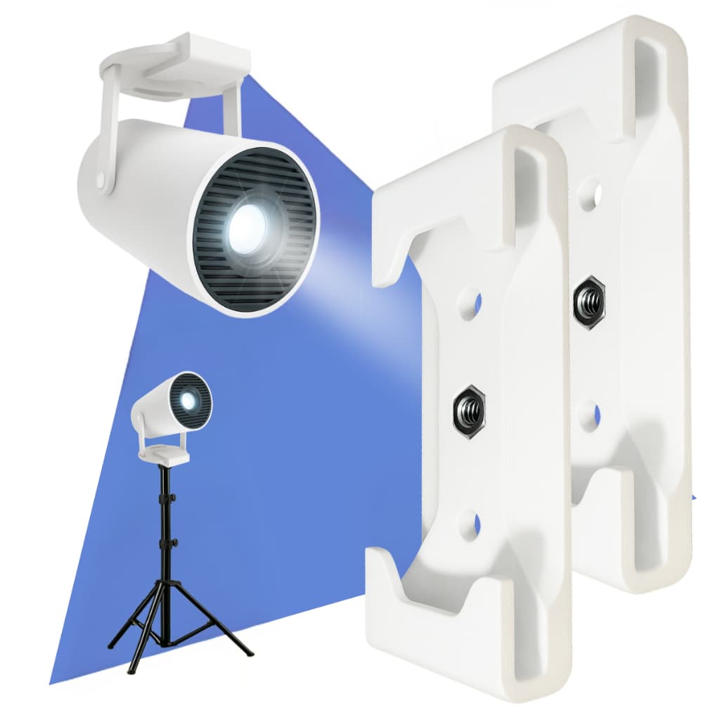 Kit com 2 Suporte de Teto e Parede Compatível com Projetor Salange HY300 e Magcubic