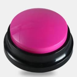 Botão Rosa Gravador de Voz Interativo - Recurso Pedagógico Sala de Aula Atividades Educativas