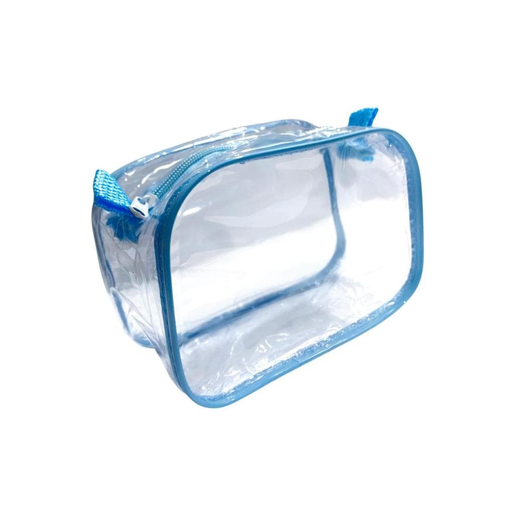 NECESSAIRE MINI 15X12 TRANSPARENTE PARA MATERNIDADE MALA BOLSA BEBE HIGIENE PESSOAL MAMÃE FRALDA LENÇO