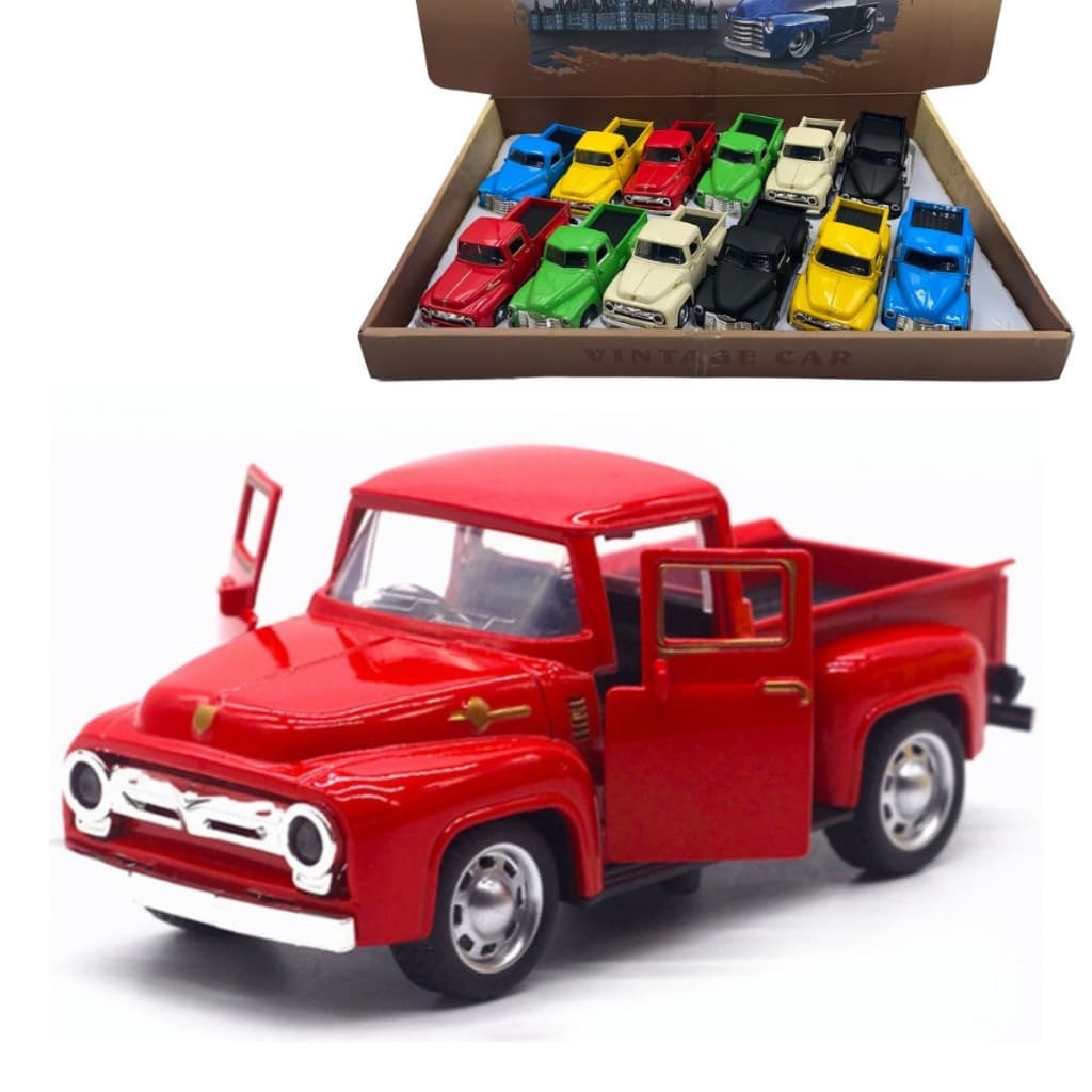 Miniatura Caminhonete Pickup Antiga 1955 Carrinho Metal Antigo