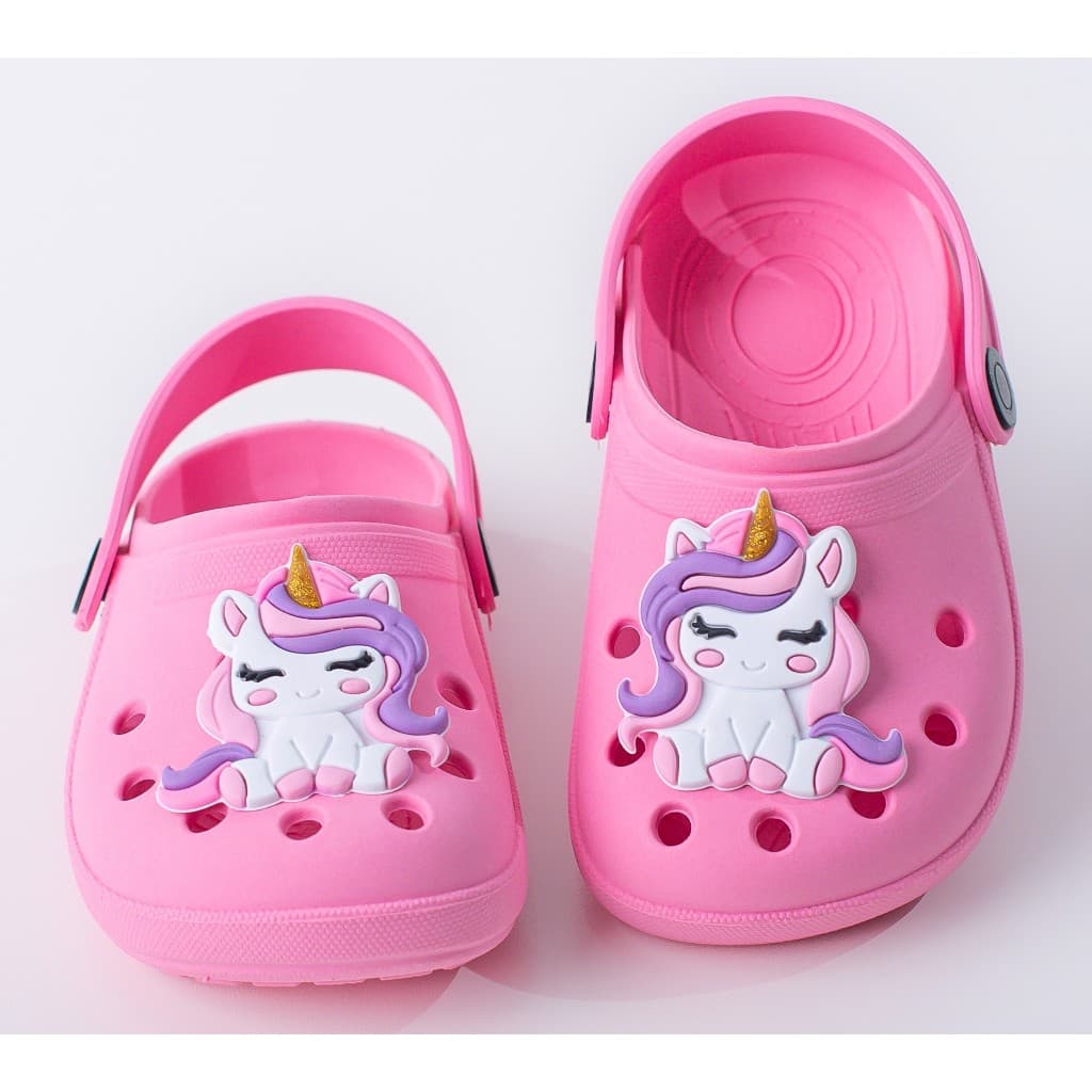 Sandalia Babuche Infantil Unicornio Fofo Confortavel Leve Solado Antiderrapante.