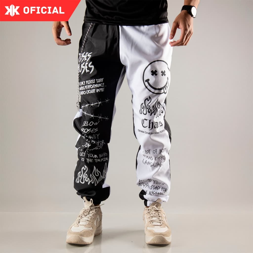 Calça Jogger Estilo Gringa Coreana Masculina e Feminina com Bolsos Laterais Larga Estilosa