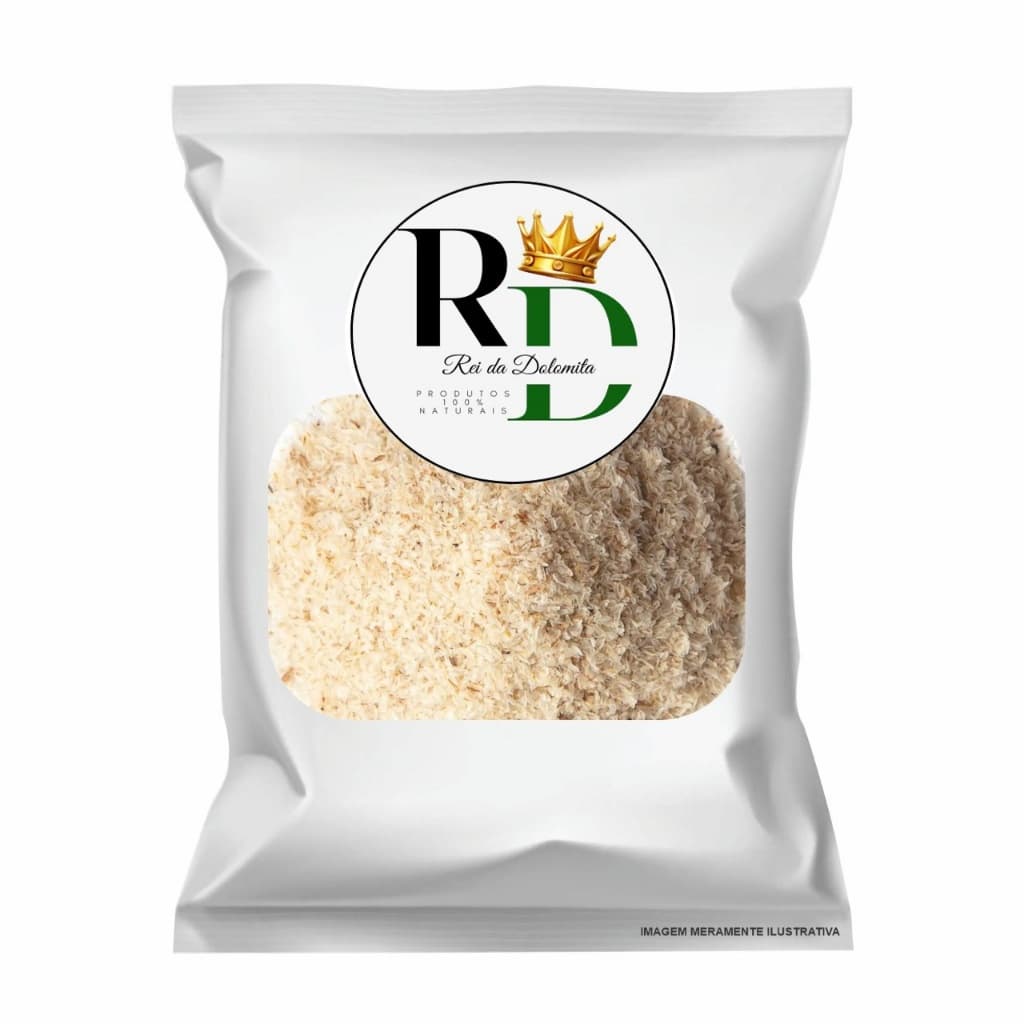 FARINHA PSYLLIUM PREMIUM PSILIUM FIBRA SAFRA NOVA COM LAUDO 1KG e 500g