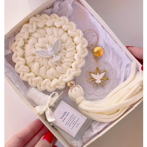 KIT LEMBRANÇA PADRINHOS BATIZADO/COMUNHÃO/ CRISMA