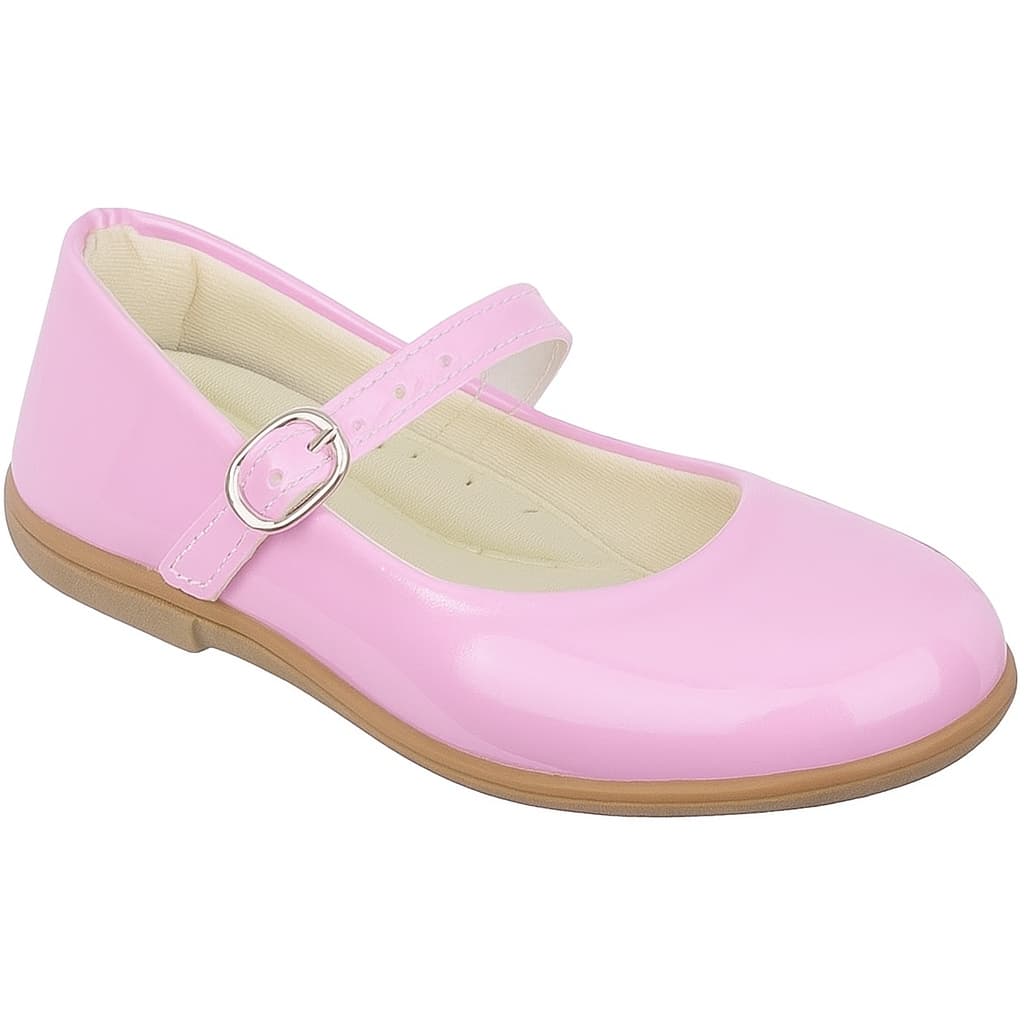 Sapato Sapatilha Infantil Verniz Antiderrapante Daminha Boneca Batizado Festa