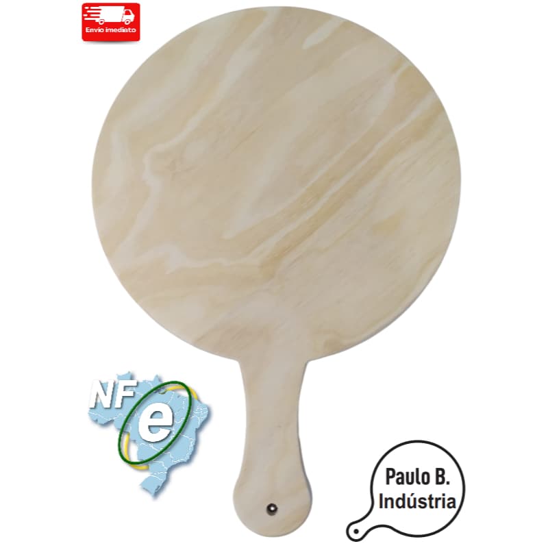 Pá Para Montagem De Pizza Em Madeira - 35cm
