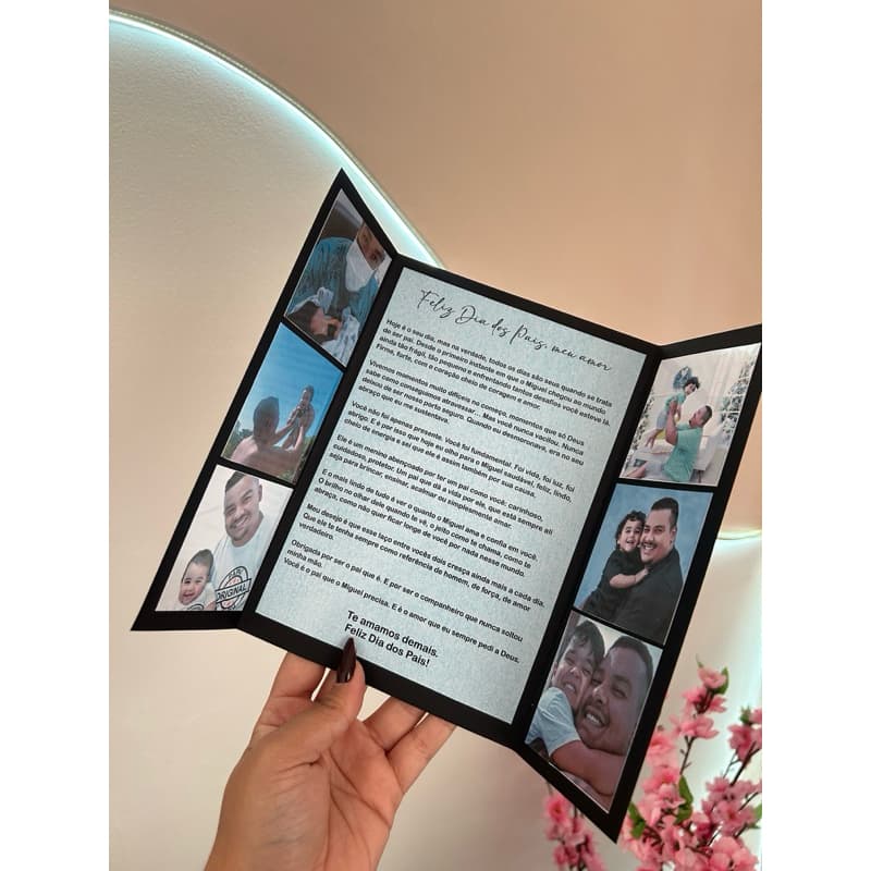 Cartão Personalizado Texto e Foto