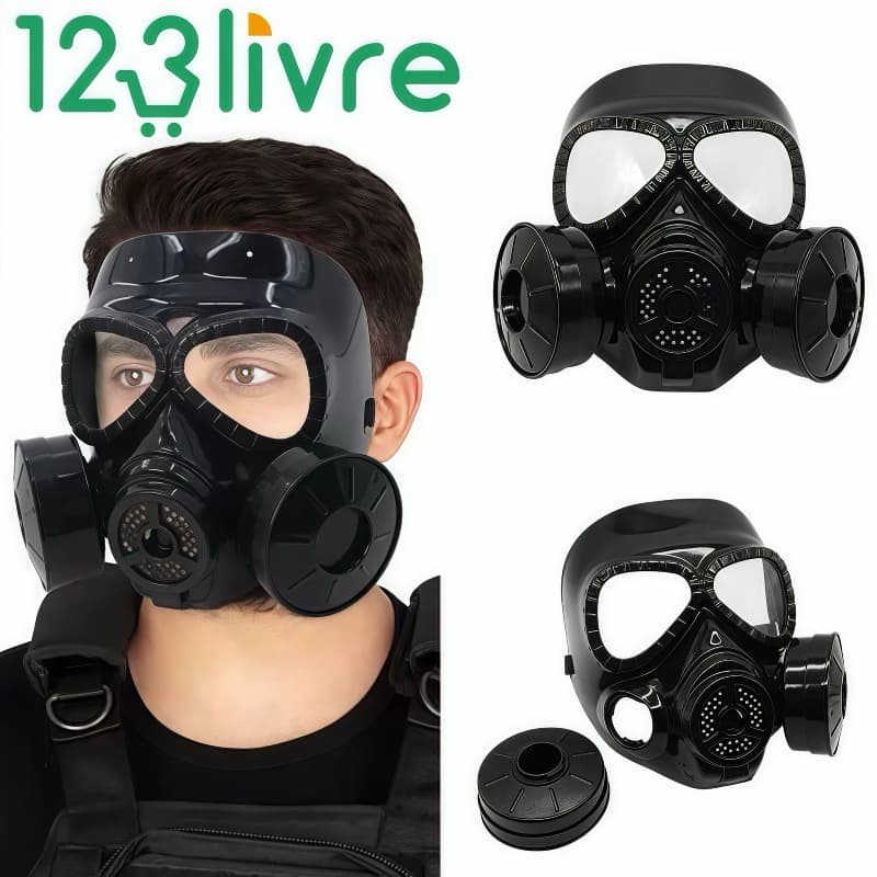 Máscara Luxo Anti-gás Fake Halloween Steampunk Cosplay Festa