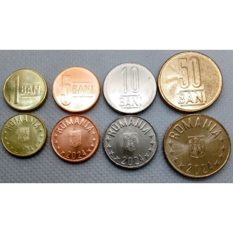 Set de moedas Romênia - 04 moedas - FC