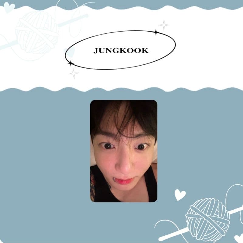 Kit photocards Jungkook selca fanmade zoiudo