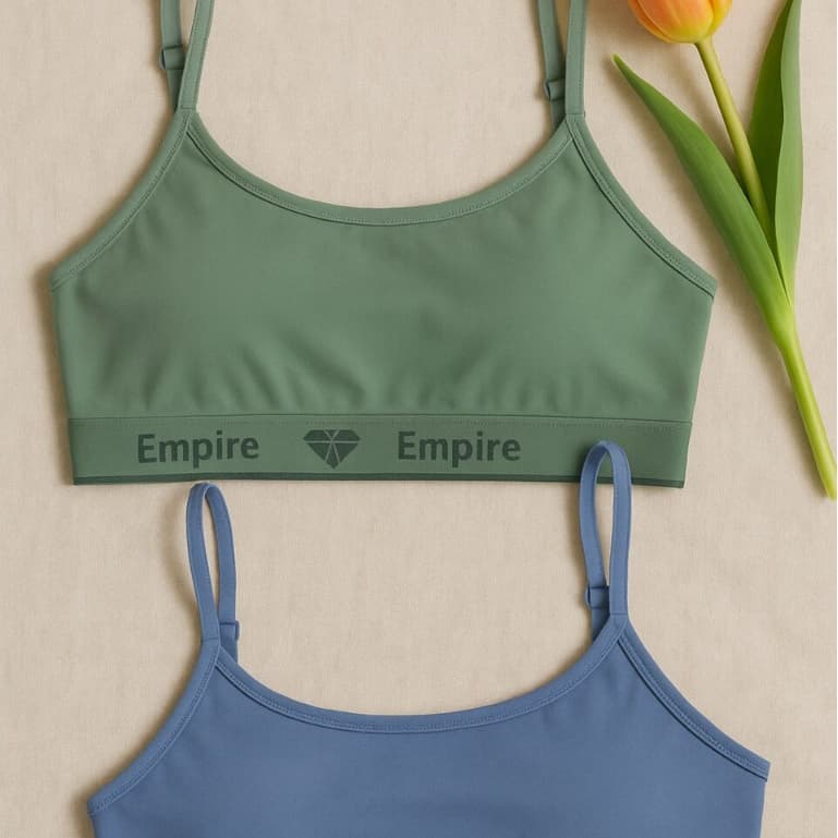 Kit 2 Top Feminino Forrado de Microfibra Sutiã Sem Bojo Top Fitness de Academia Adulto e Juvenil