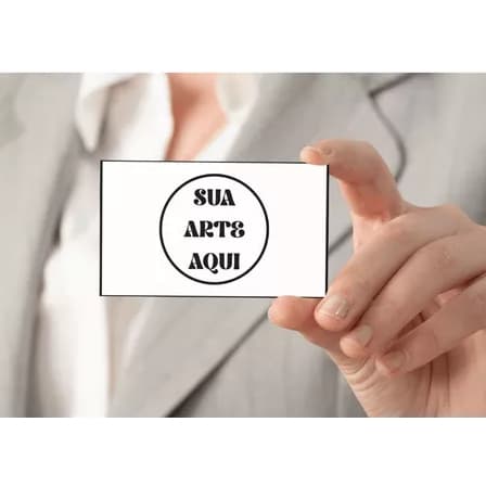 Cartão de Visita/Fidelidade Apenas Frente ou Frente e Verso Com Brilho. Sua Arte ou Criamos uma