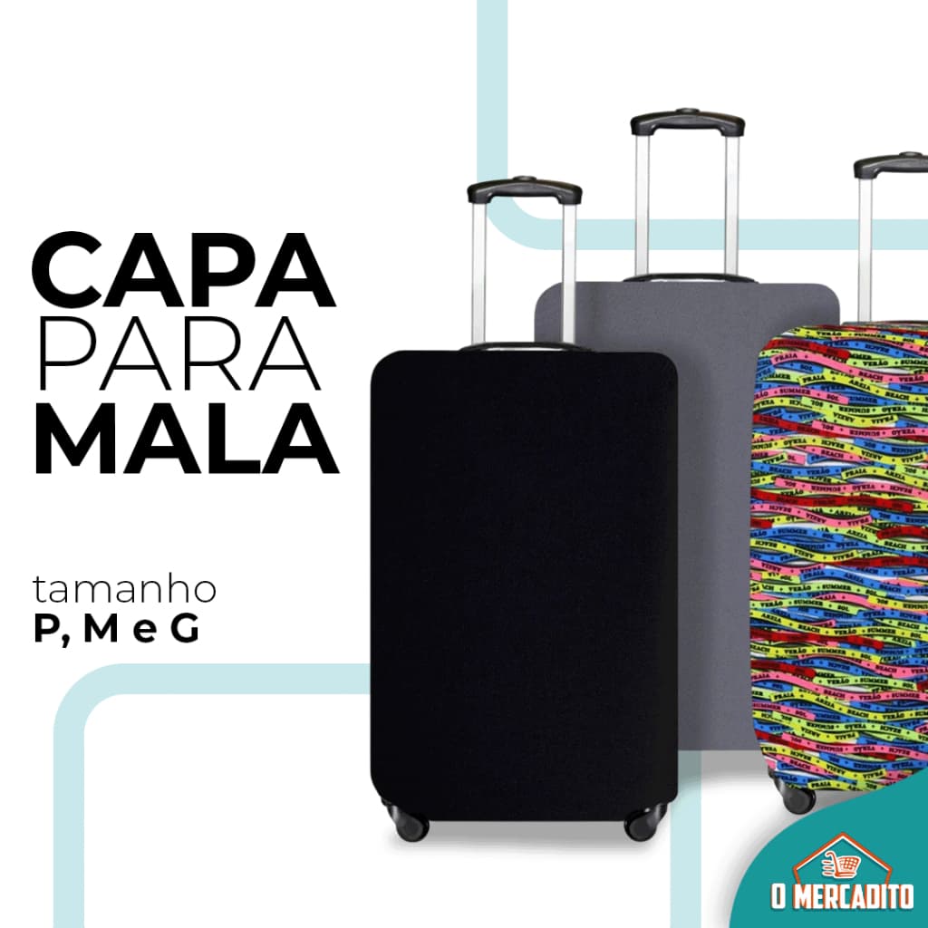 Capa Para Mala De Viagem Com Zíper