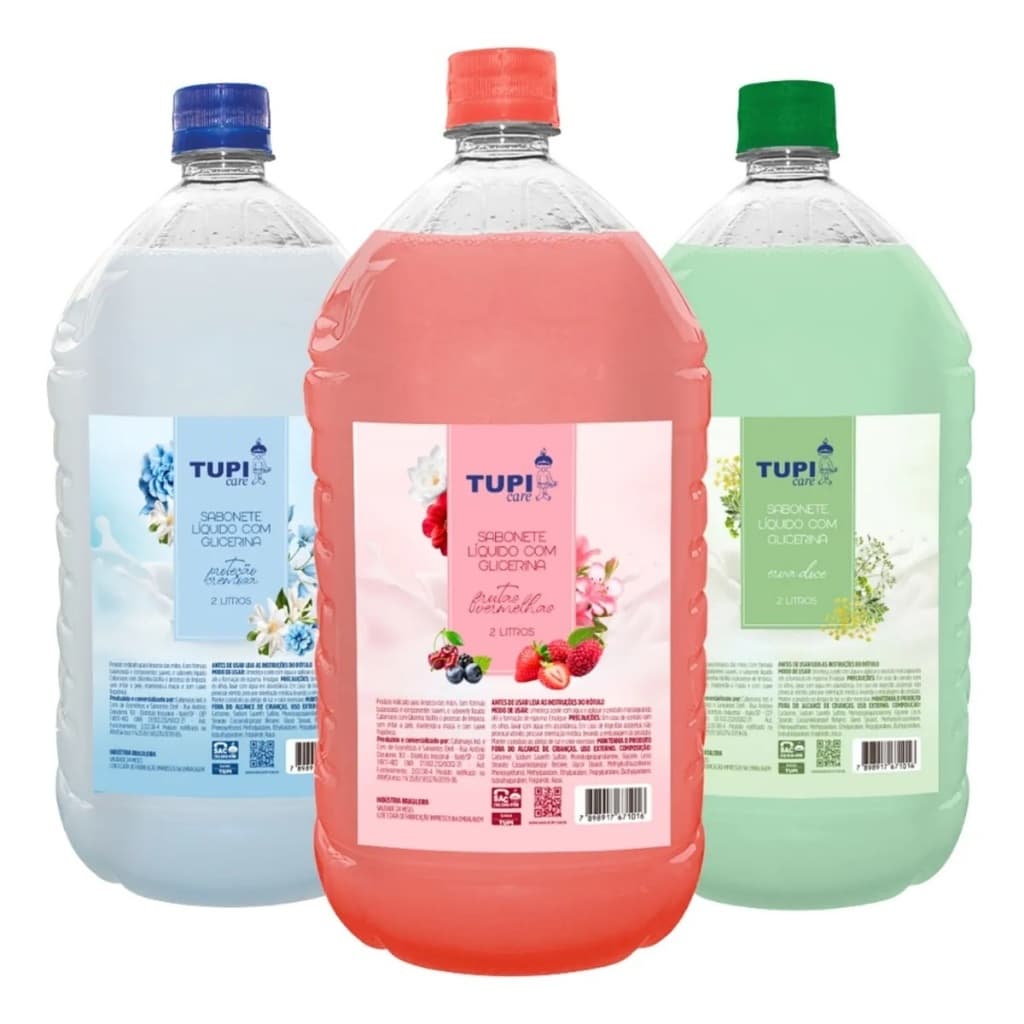 SABONETE LÍQUIDO 2 LITROS GLICERINA - TUPI