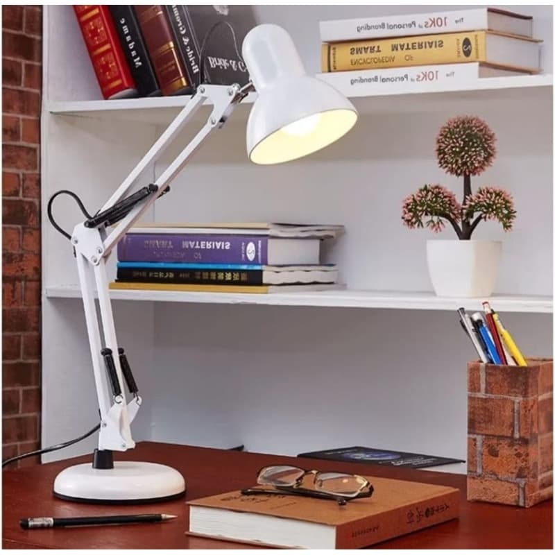 Luminária de Mesa Pixar 2 em 1 Articuladacom Garra e Base - lluminação Inteligente e Versátil