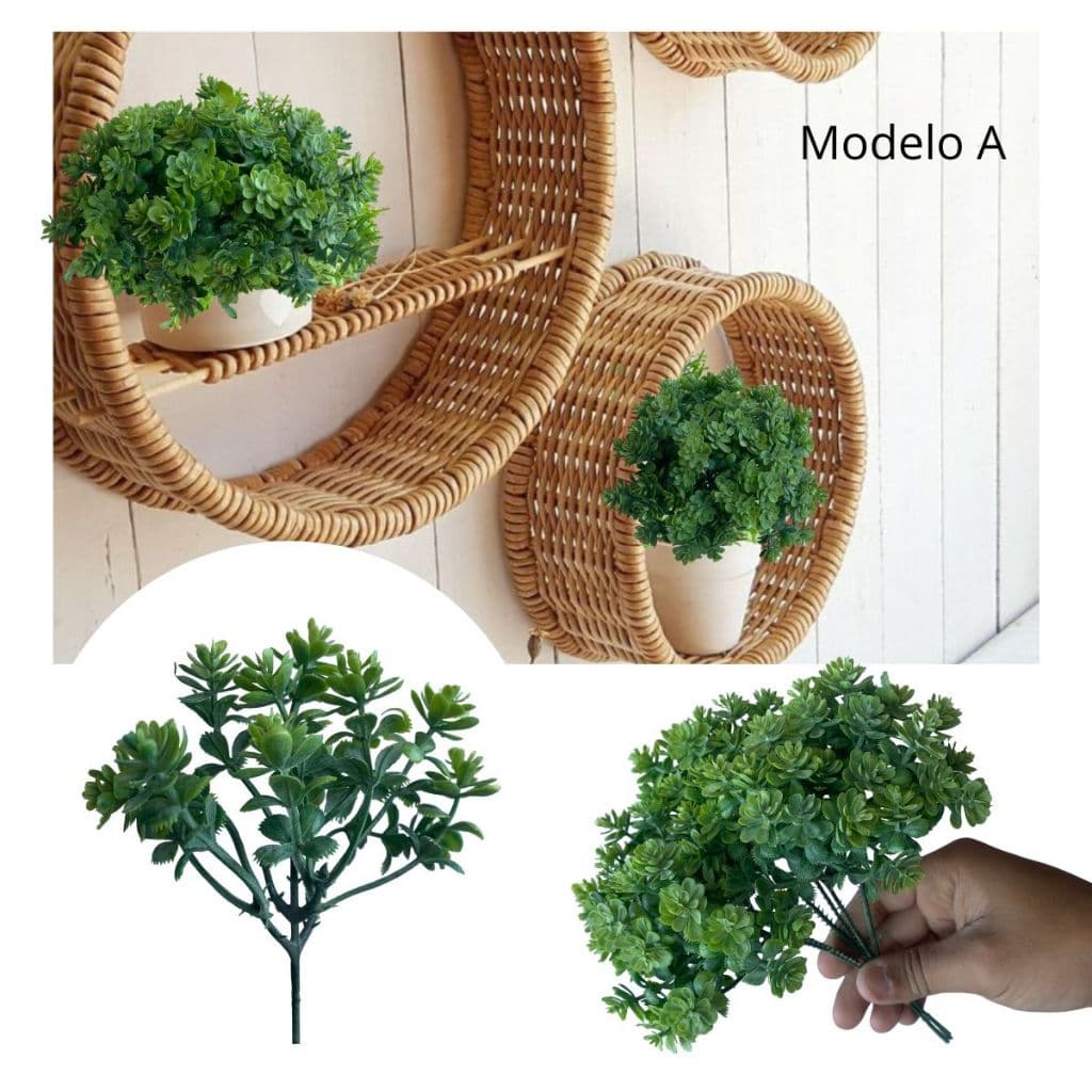 1 Mini Buquê Suculentas Artificiais Realistas Picks para Completar e Montar Arranjos Lindos