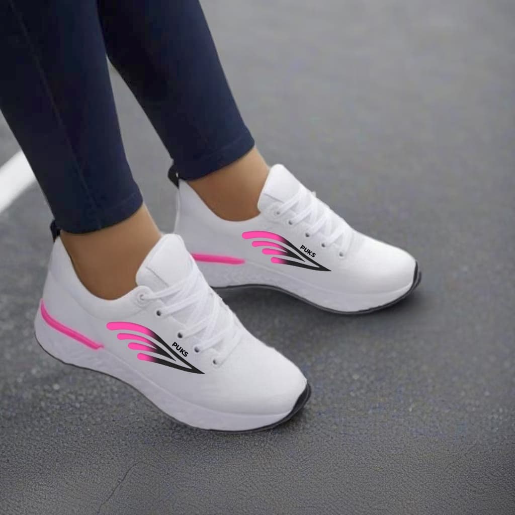 Tênis Feminino Esportivo Leve e mácio Academinha caminhada Corrida Confortável bonito PUKS