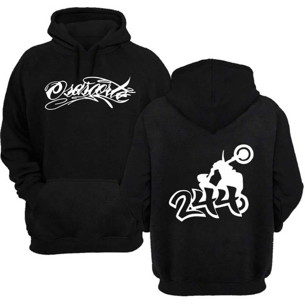 Moletom Adulto e Infantil Estampado Osascorte 244 com Capuz e Bolsos Agasalho